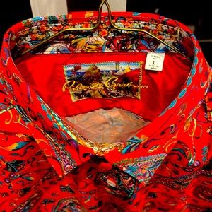 Brand New - unworn Robert Graham men’s Large dress shirt. Collectors edition
